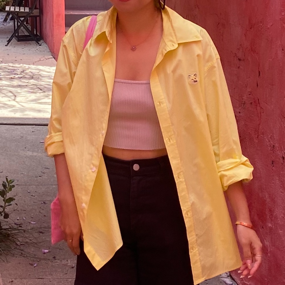 Yellow Button-Down Shirt